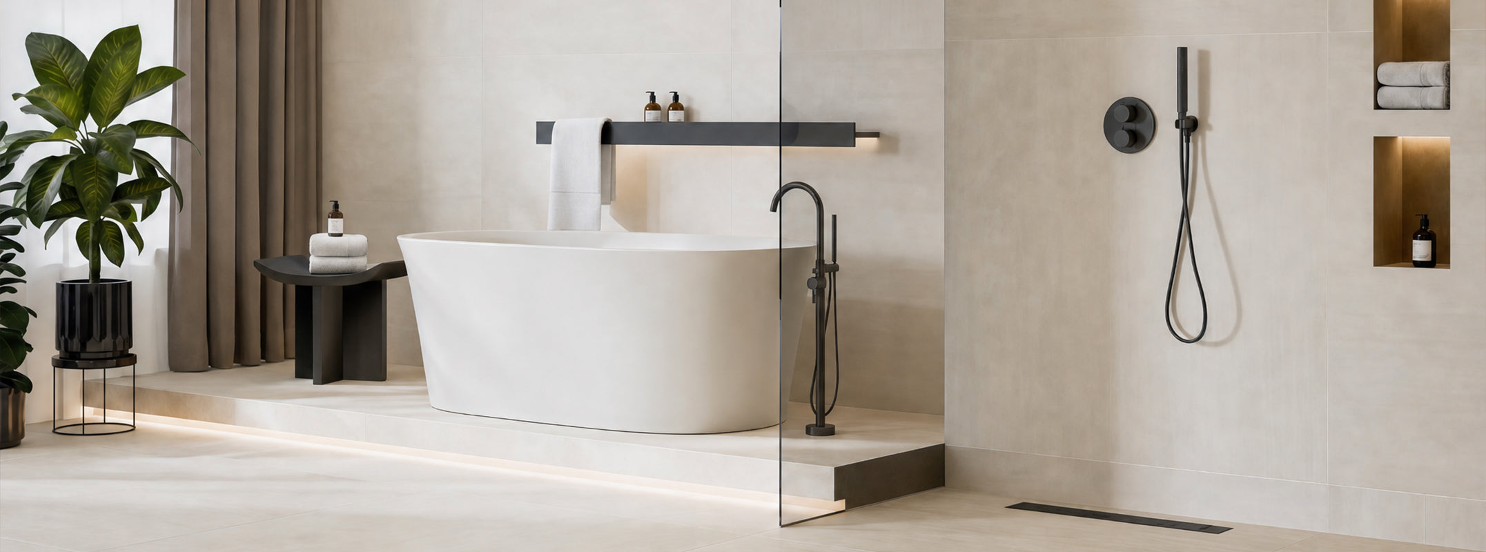 Modern bathroom and kitchen fixtures